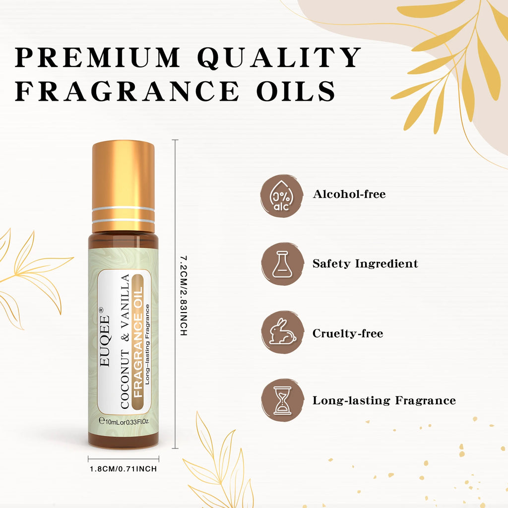 EUQEE – Huile parfumée à bille 10 ml | Parfums Longue Tenue